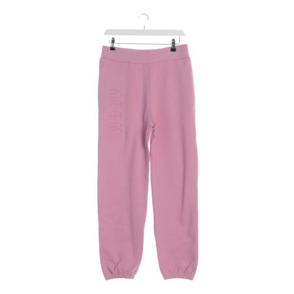 Msgm Trousers Cotton in Pink