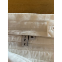 Balenciaga Paire de Pantalon en Coton en Blanc