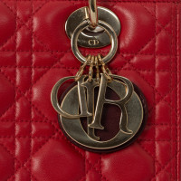 Dior Lady Dior Medium 24cm Leather in Red