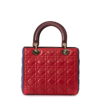 Dior Lady Dior Medium 24cm Leather in Red