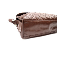 Chanel Flap Bag in Pelle in Marrone