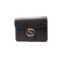 Gucci Interlocking Shoulder Bag Normal Leather in Black