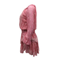 Love Shack Fancy Kleid aus Viskose in Rosa / Pink