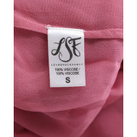 Love Shack Fancy Kleid aus Viskose in Rosa / Pink