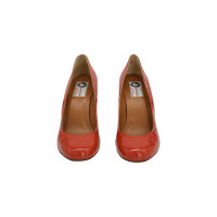 Lanvin Chaussures compensées en Cuir en Orange