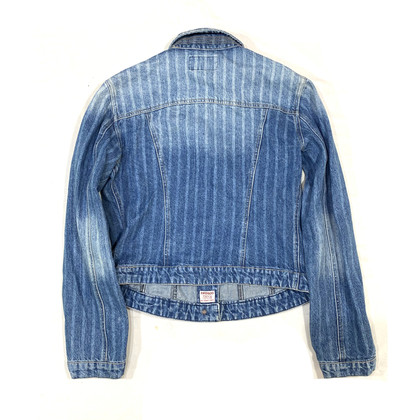 Armani Jeans Veste/Manteau en Coton en Bleu