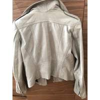 Drykorn Jacket/Coat Leather in Cream