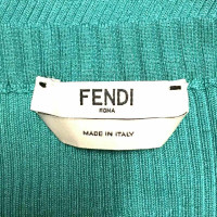 Fendi Top Silk in Turquoise