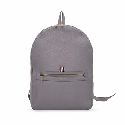 Thom Browne Backpack Leather in Grey