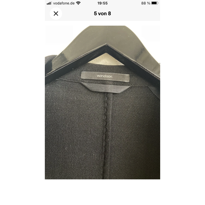 Windsor Jacket/Coat Wool in Black