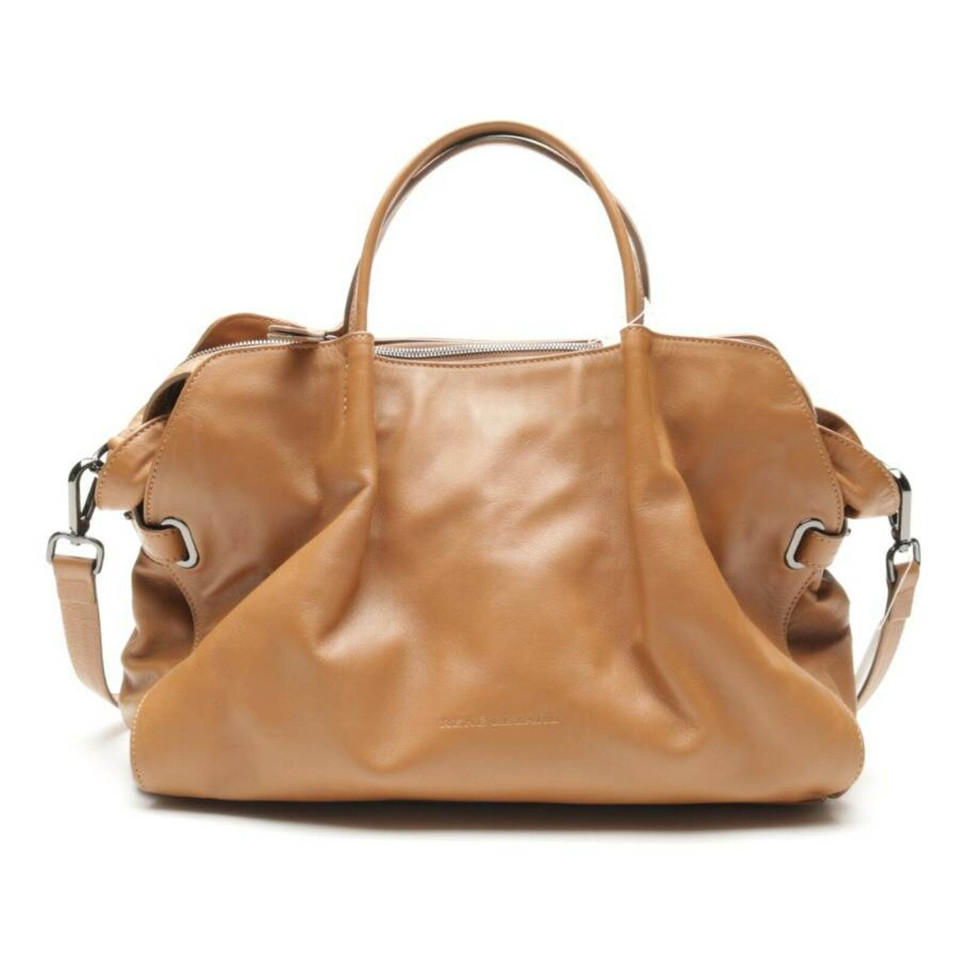 René Lezard Handbag Leather in Brown