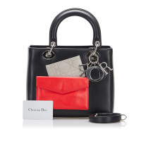 Christian Dior Lady Dior en Cuir en Noir