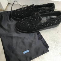 Prada Sneakers aus Canvas in Schwarz