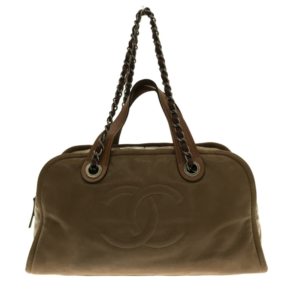 Chanel Handbag Suede in Cream