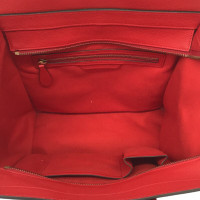 Céline Luggage in Pelle in Rosso