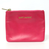 Yves Saint Laurent Bag/Purse Leather in Fuchsia