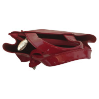 Furla Handbag Patent leather in Red