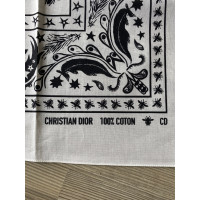 Christian Dior Sciarpa in Cotone in Bianco
