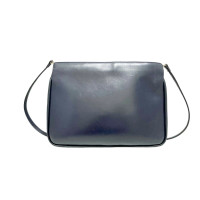 Salvatore Ferragamo Clutch Bag Leather in Blue