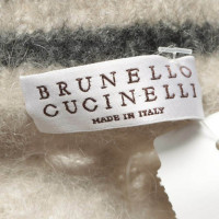 Brunello Cucinelli Oberteil aus Wolle in Grau