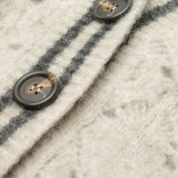 Brunello Cucinelli Oberteil aus Wolle in Grau