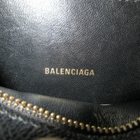 Balenciaga Ville Wallet aus Leder in Schwarz