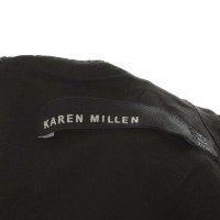 Karen Millen Kleid in Grau/Schwarz