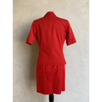 Yves Saint Laurent Kleid aus Baumwolle in Rot