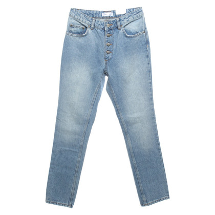 Anine Bing Jeans in Cotone in Blu