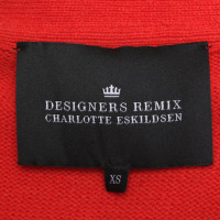 Designers Remix Strickjacke in Rot/Creme