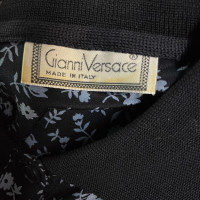 Gianni Versace Top Silk in Blue