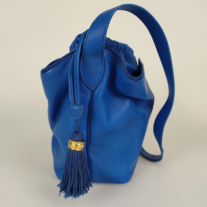 Christian Dior Shoulder bag Leather in Blue