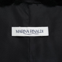 Marina Rinaldi Jacke/Mantel aus Pelz in Schwarz