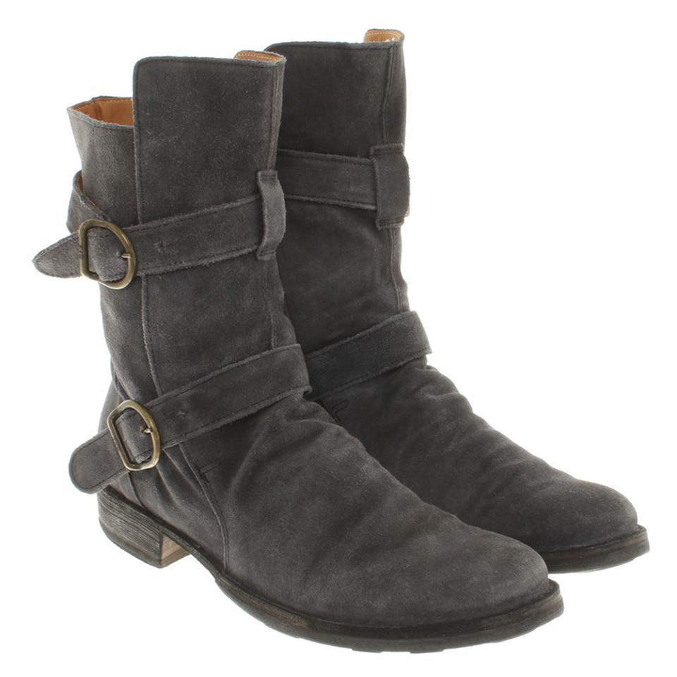 Fiorentini & Baker Wildleder-Boots in Grau