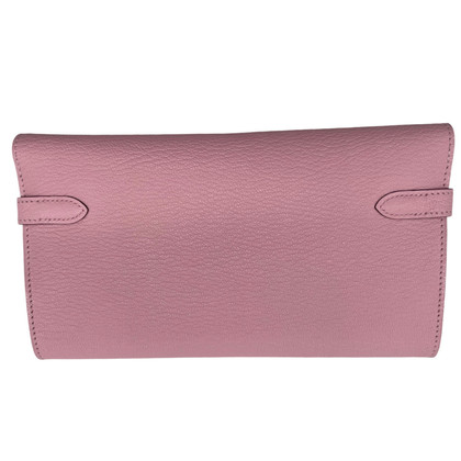 Hermès Kelly Wallet aus Leder in Rosa / Pink