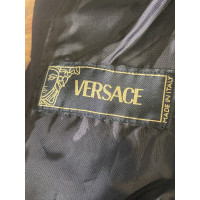 Versace Giacca/Cappotto in Cotone in Nero