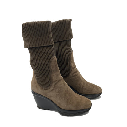 Hogan Ankle boots Suede in Taupe
