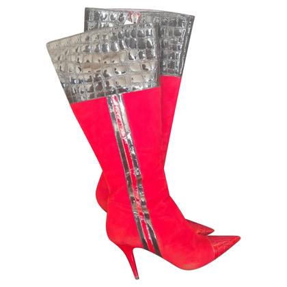 Roberto Botticelli Boots Suede in Red