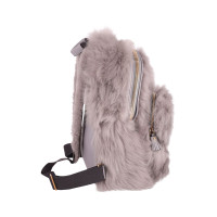Anya Hindmarch Reisetasche aus Pelz in Grau