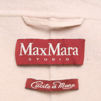 Max Mara Jas/Mantel Wol in Huidskleur