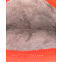 Bottega Veneta Clutch Bag Patent leather in Orange