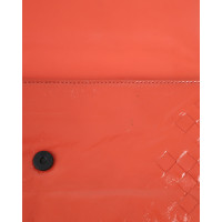 Bottega Veneta Clutch Bag Patent leather in Orange