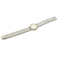 Yves Saint Laurent Armbanduhr aus Stahl in Weiß