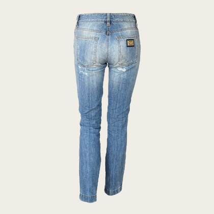 Dolce & Gabbana Trousers Jeans fabric in Blue