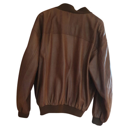 Aigner Jacket/Coat Leather in Brown
