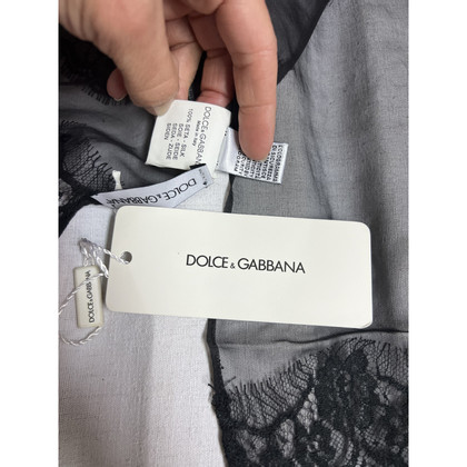 Dolce & Gabbana Echarpe/Foulard en Soie en Noir