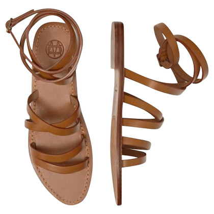 Massimo Dutti Sandals Leather in Brown
