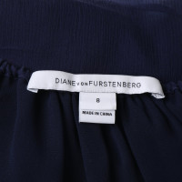 Diane Von Furstenberg Seidenoberteil in Blau