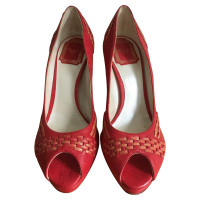 Christian Dior Peeptoes in Rot
