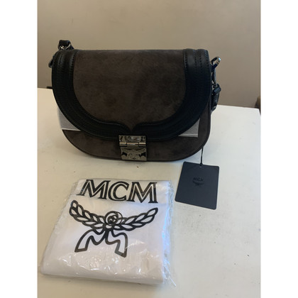 Mcm Shoulder bag Suede in Grey